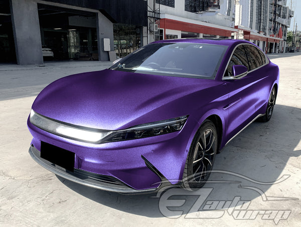 Heavy Metal Diamond Satin Ghost Purple Vinyl Wrap