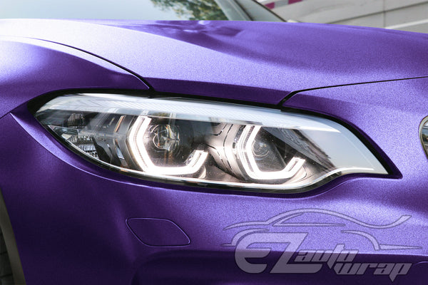 Heavy Metal Diamond Satin Ghost Purple Vinyl Wrap