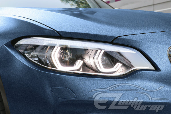 Heavy Metal Diamond Satin Storm Blue Vinyl Wrap