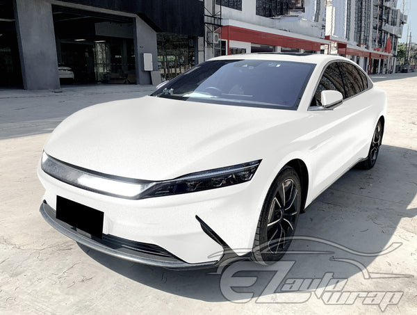 Heavy Metal Diamond Satin Ceramic White Vinyl Wrap
