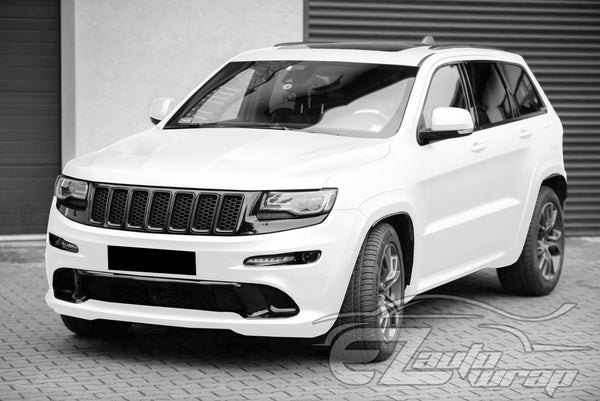 Heavy Metal Diamond Satin Ceramic White Vinyl Wrap