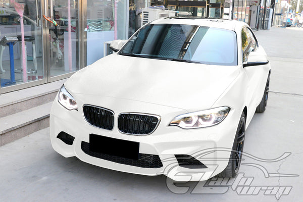 Heavy Metal Diamond Satin Ceramic White Vinyl Wrap