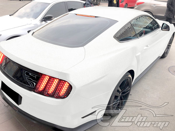 Heavy Metal Diamond Satin Ceramic White Vinyl Wrap