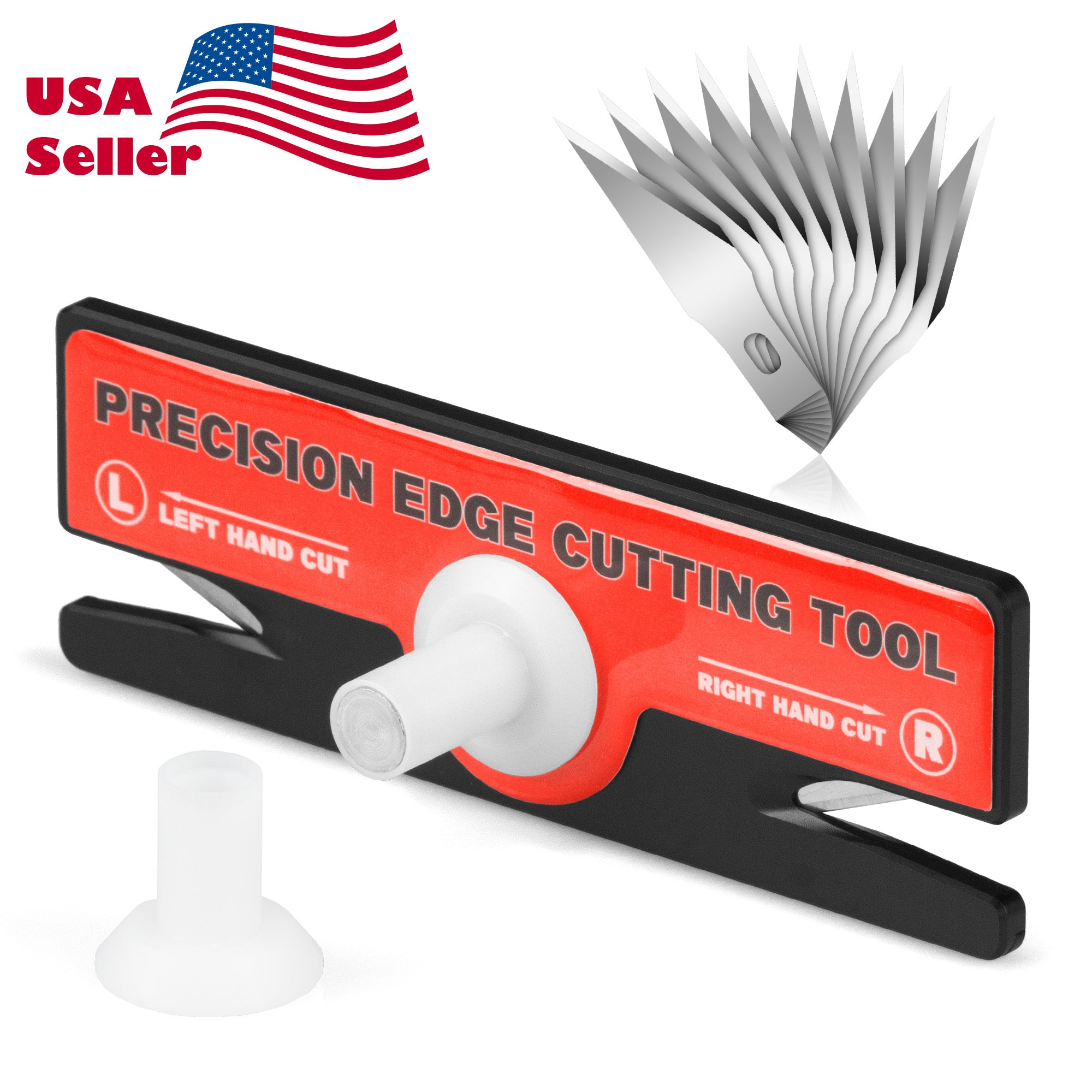 Edge Glide Cutter Set Black Red Cutter + Blade 10pcs CN655