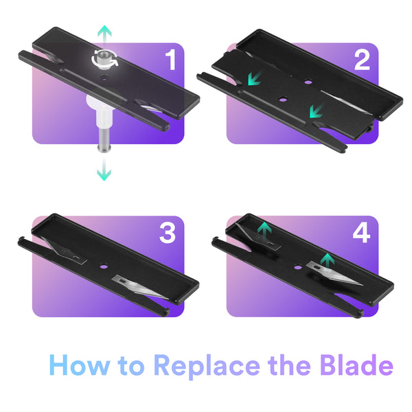 Edge Glide Cutter Set Black Red Cutter + Blade 10pcs CN655