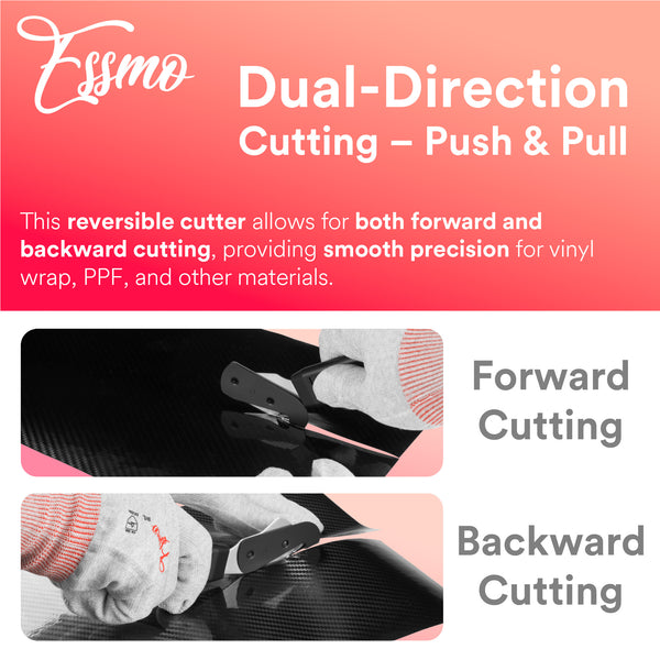 ESSMO Slitter Cutter Set Black Cutter with 10pcs Blade