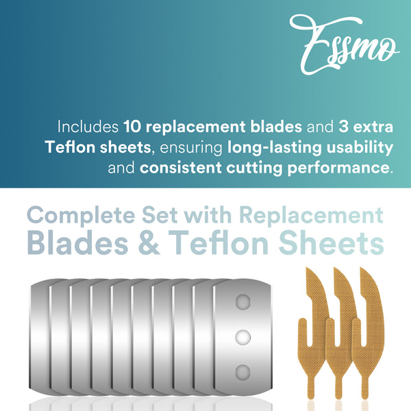 ESSMO Slitter Cutter Set Black Cutter with 10pcs Blade