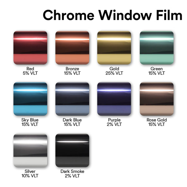 Chrome Window Film Gold Tint #09