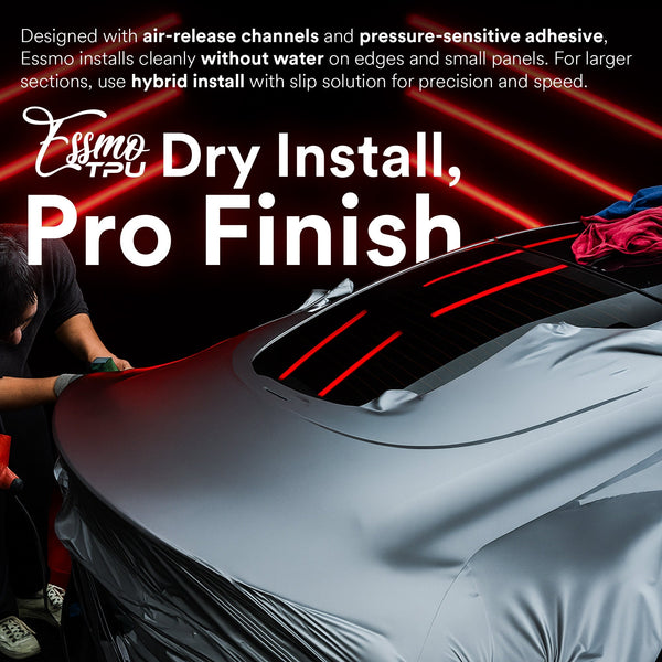 Carbon Fiber Gloss Clear Dry Apply PPF TPU Paint Protection Film