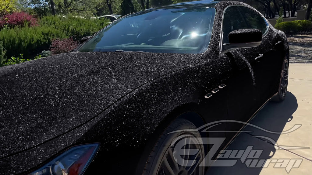 Matte Flat Textured Black Vinyl Wrap – EzAuto Wrap