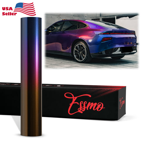 PET Galaxy Dust Gloss Roaring Purple Color Shift Vinyl Wrap