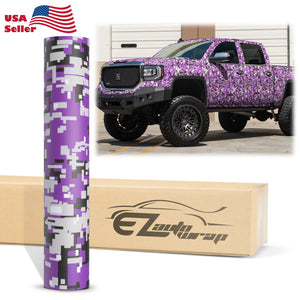 Camouflage Digital Purple Vinyl Wrap