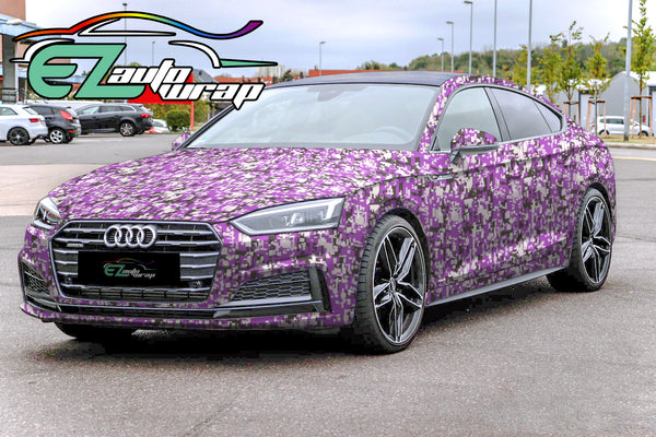 Camouflage Digital Purple Vinyl Wrap