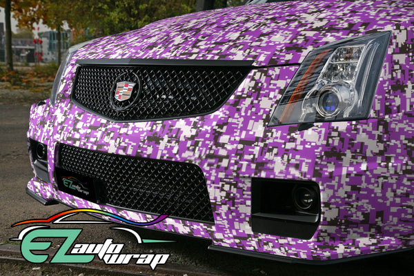 Camouflage Digital Purple Vinyl Wrap