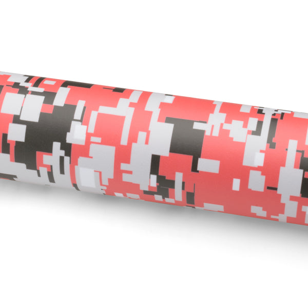 Camouflage Digital Red Vinyl Wrap