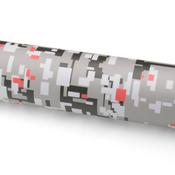 Camouflage Digital Urban Red Vinyl Wrap