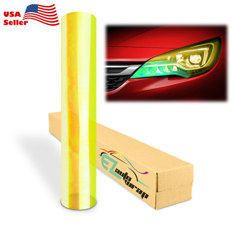 Neo Chrome Tint Neon Yellow Pearl Chameleon Taillight Headlight Tint Film