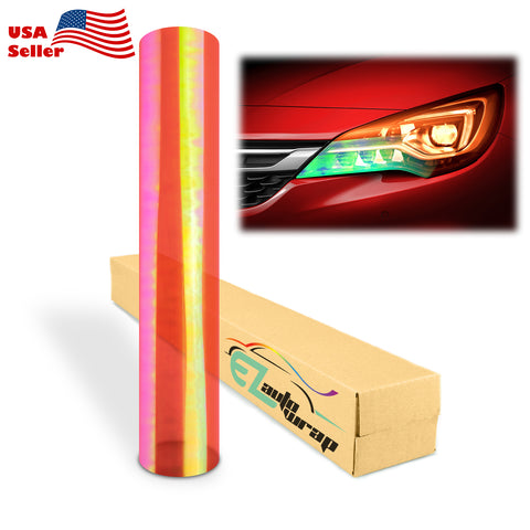 Neo Chrome Tint Orange Pearl Chameleon Taillight Headlight Tint Film