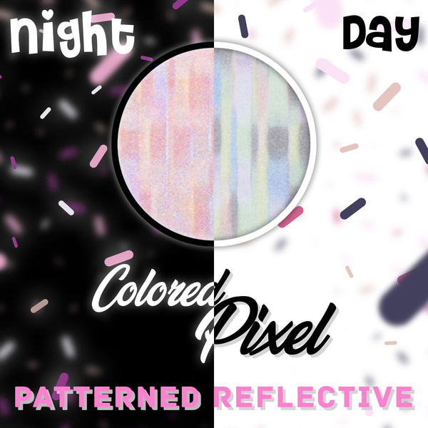 ESSMO™ Colored Pixel Patterned Reflective Heat Transfer Vinyl HTV PR03