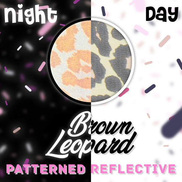 ESSMO™ Brown Leopard Reflective Heat Transfer Vinyl HTV PR11