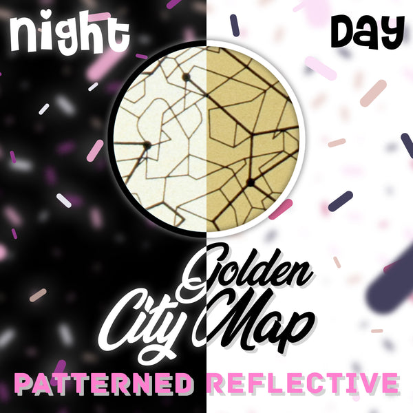 ESSMO™ Gold City Map Reflective Heat Transfer Vinyl HTV PR22