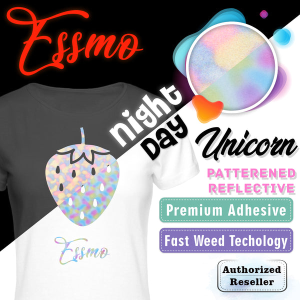 ESSMO™ Unicorn Patterned Reflective Heat Transfer Vinyl HTV PR02