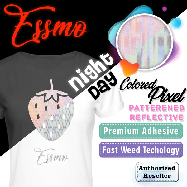 ESSMO™ Colored Pixel Patterned Reflective Heat Transfer Vinyl HTV PR03