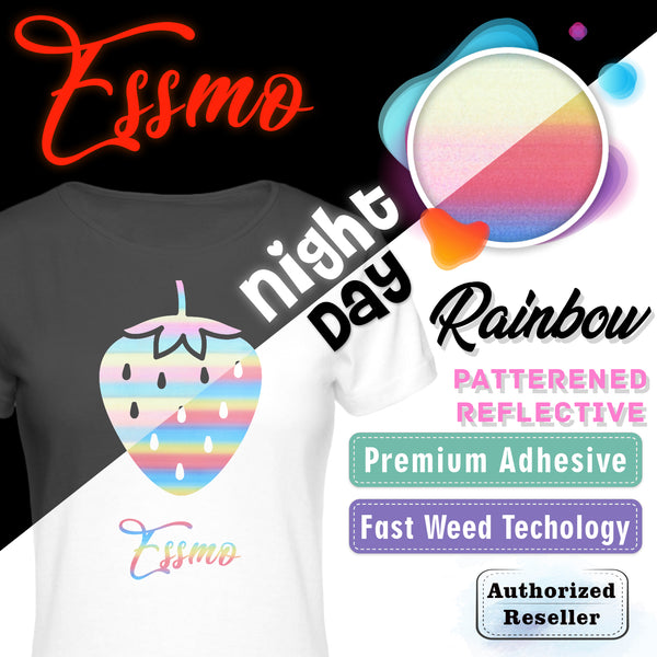 ESSMO™ Rainbow Reflective Heat Transfer Vinyl HTV PR07