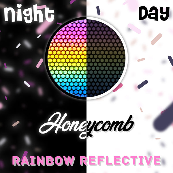 ESSMO™ Honeycomb Rainbow Reflective Heat Transfer Vinyl HTV RR06