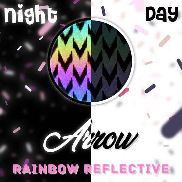 ESSMO™ Arrow Rainbow Reflective Heat Transfer Vinyl HTV RR18