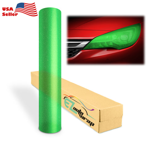 Tint Glitter Green Matte Taillight Headlight Tint Film