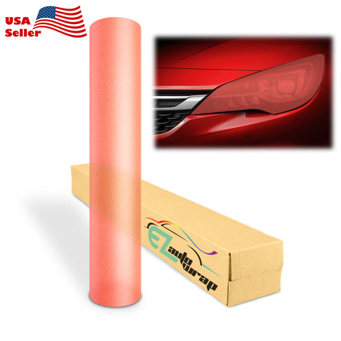 Tint Glitter Orange Matte Taillight Headlight Tint Film