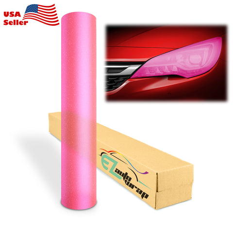 Tint Glitter Pink Matte Taillight Headlight Tint Film