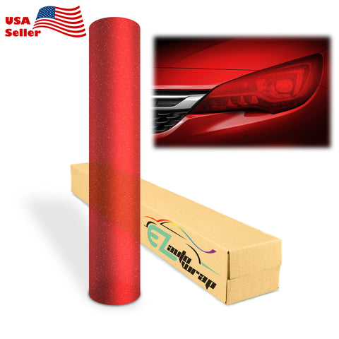 Tint Glitter Red Matte Taillight Headlight Tint Film