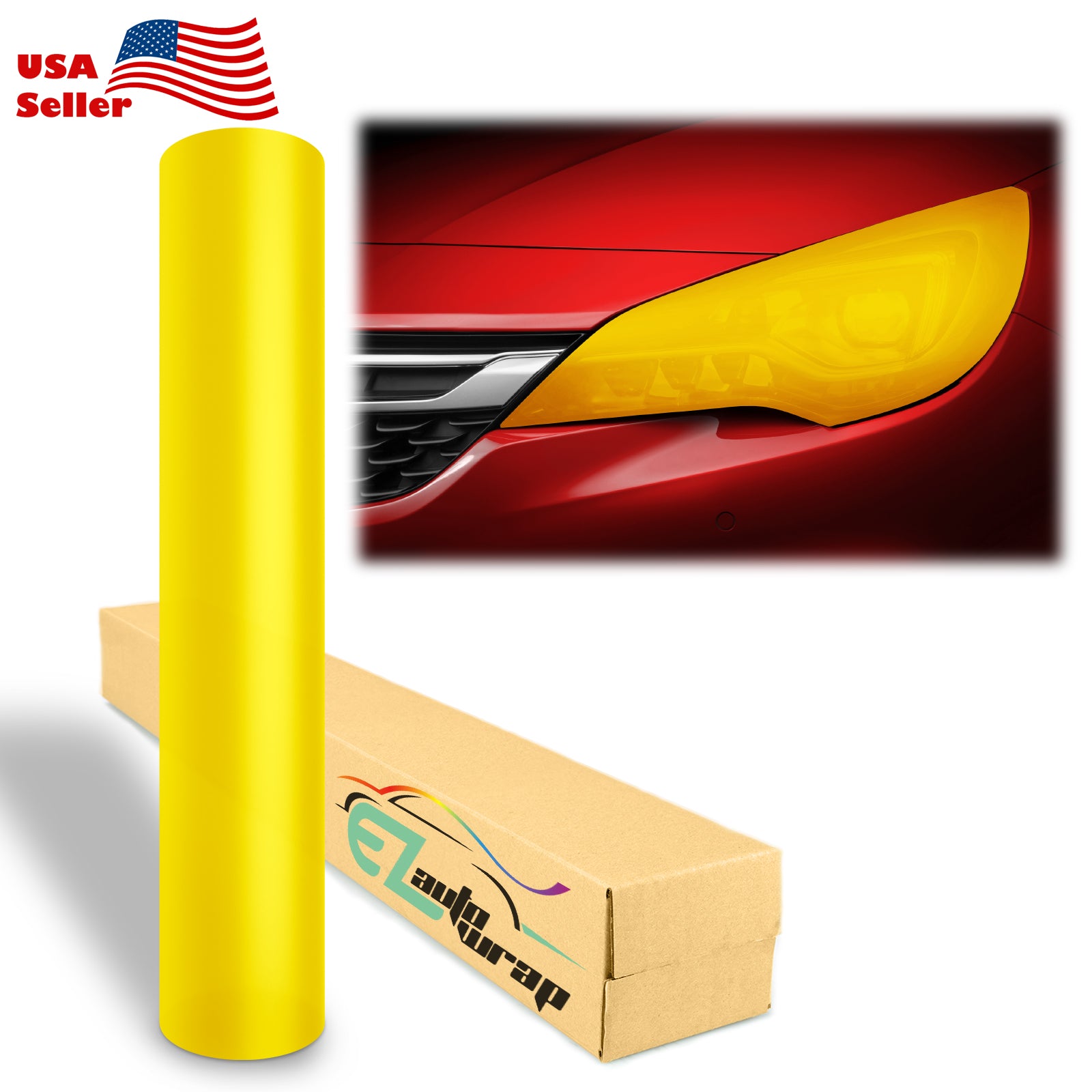 Tint Matte Yellow Taillight Headlight Tint Film