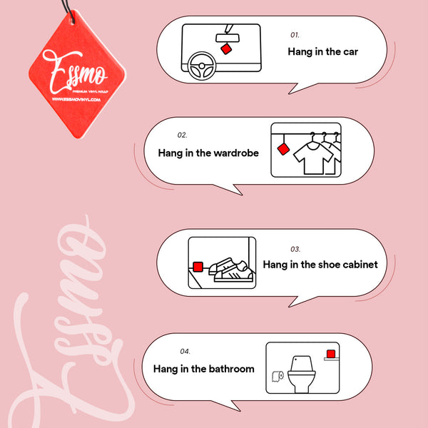 ESSMO Red Air Freshener Scent Long Lasting