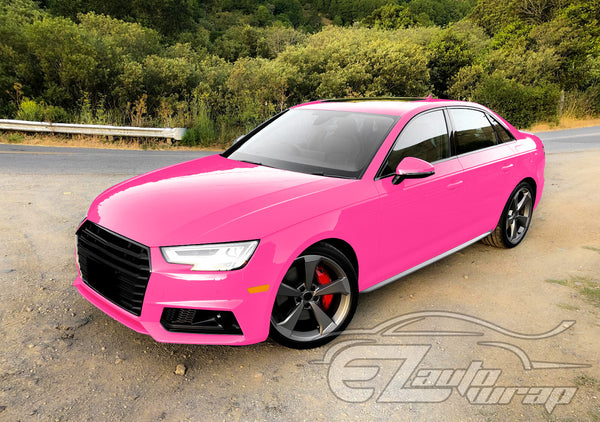 Fluorescent Pink Gloss Vinyl Wrap