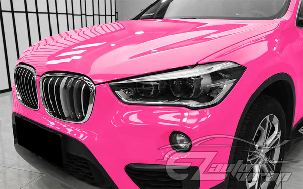 Fluorescent Pink Gloss Vinyl Wrap