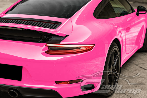 Fluorescent Pink Gloss Vinyl Wrap