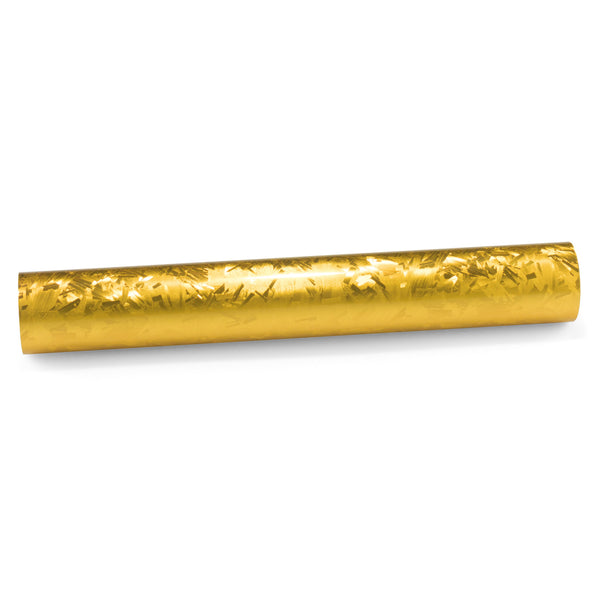 24K Chopped Forged Carbon Fiber Gloss Gold Vinyl Wrap