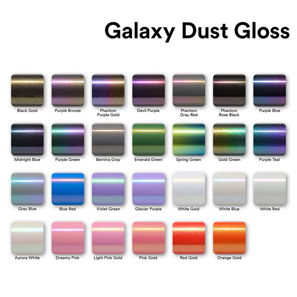 Galaxy Dust Gloss Aurora White Color Shift Vinyl Wrap