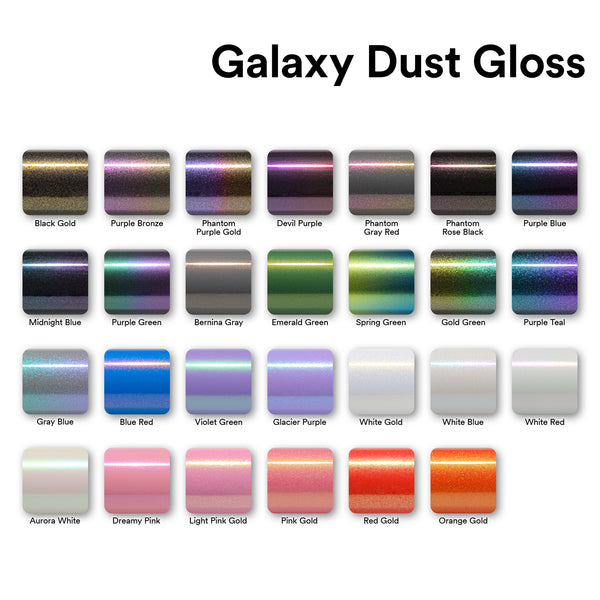 Galaxy Dust Gloss Aurora White Vinyl Wrap