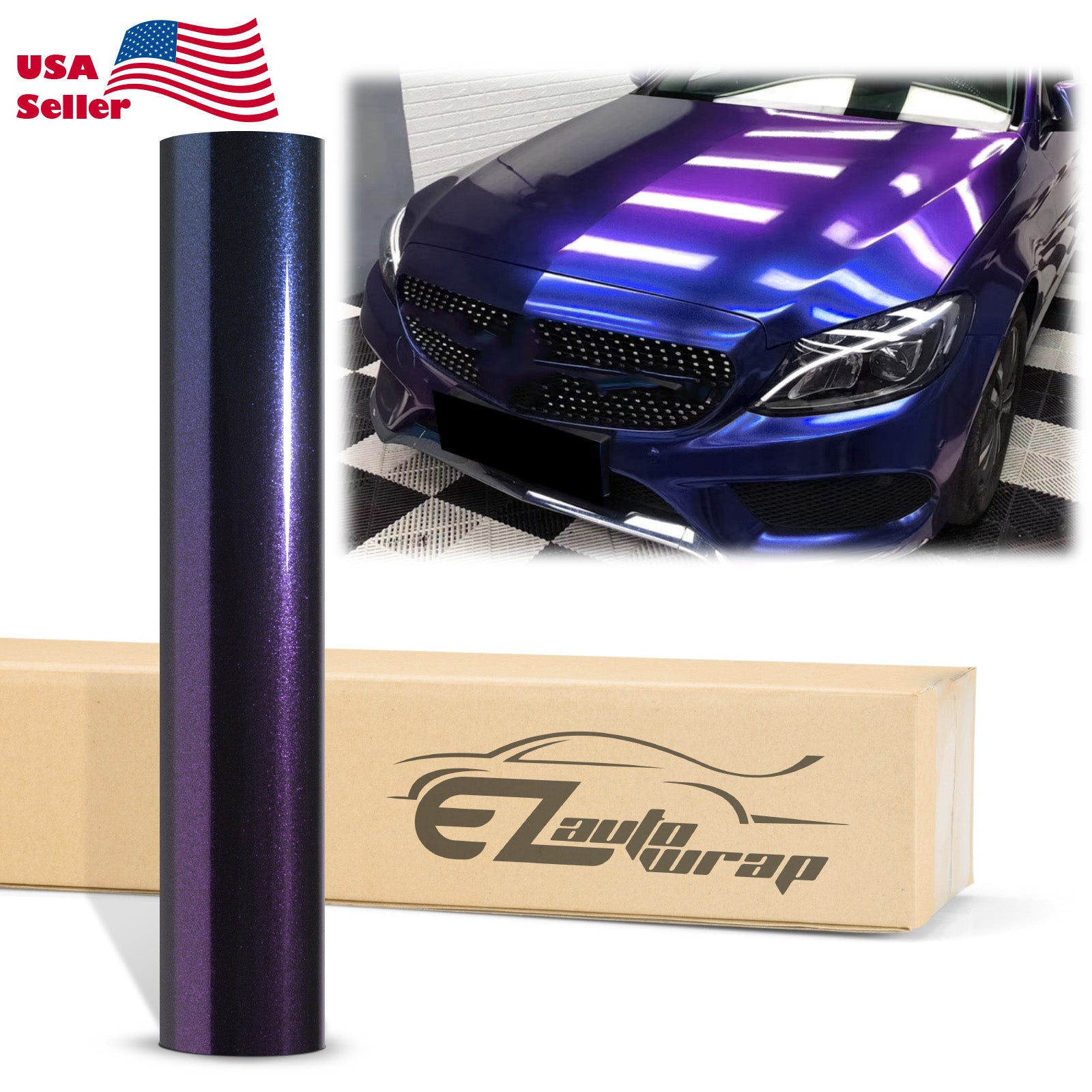Galaxy Dust Gloss Purple Blue Vinyl Wrap