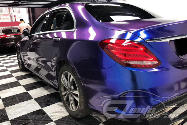 Galaxy Dust Gloss Purple Blue Vinyl Wrap