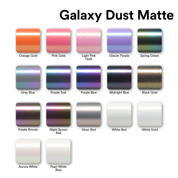Galaxy Dust Matte Aurora White Vinyl Wrap