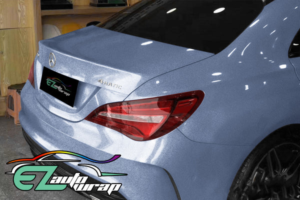 Gloss Diamond Glitter Frosted Blue Vinyl Wrap