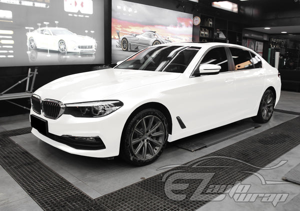 Super Gloss Metallic Pearl White Vinyl Wrap