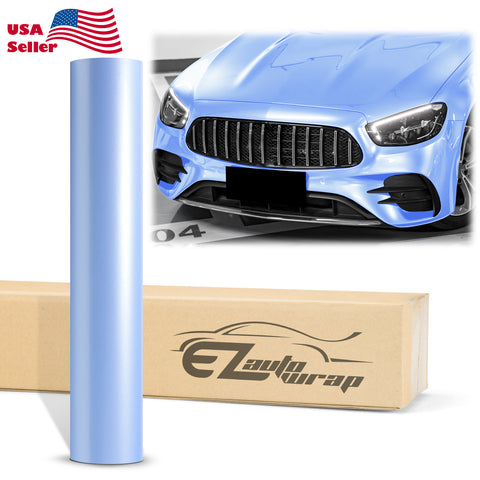 Gloss Pearlescent Baby Blue Vinyl Wrap