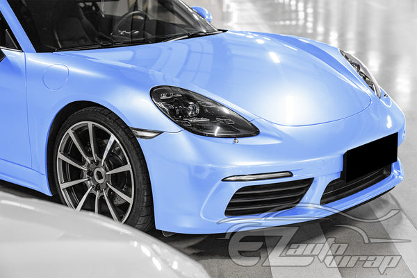Gloss Pearlescent Baby Blue Vinyl Wrap