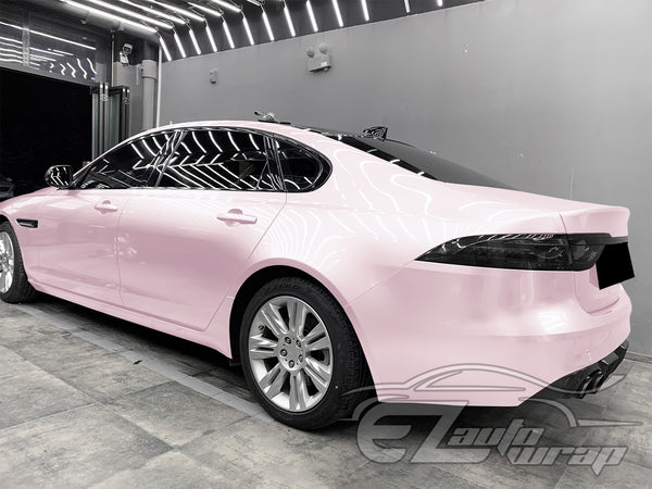 Gloss Pearlescent Cherry Pink Vinyl Wrap